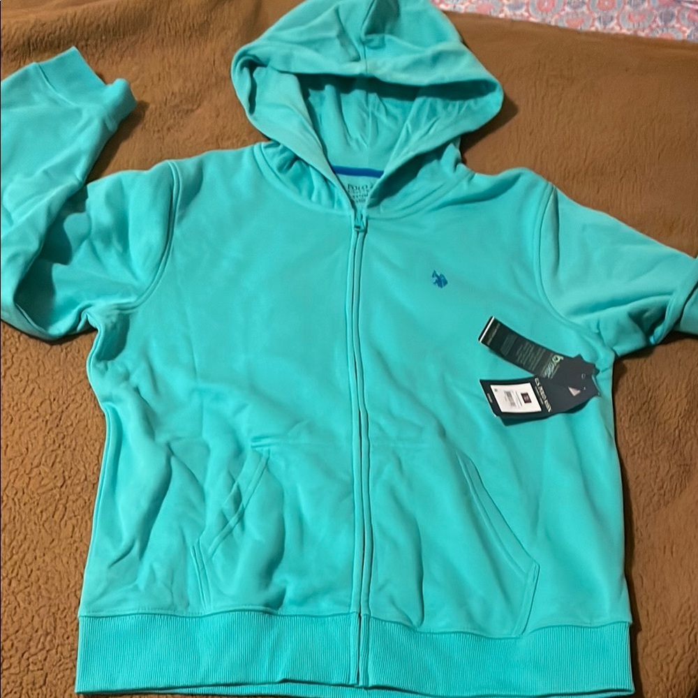 Kids Teal Hoodie Jacket
